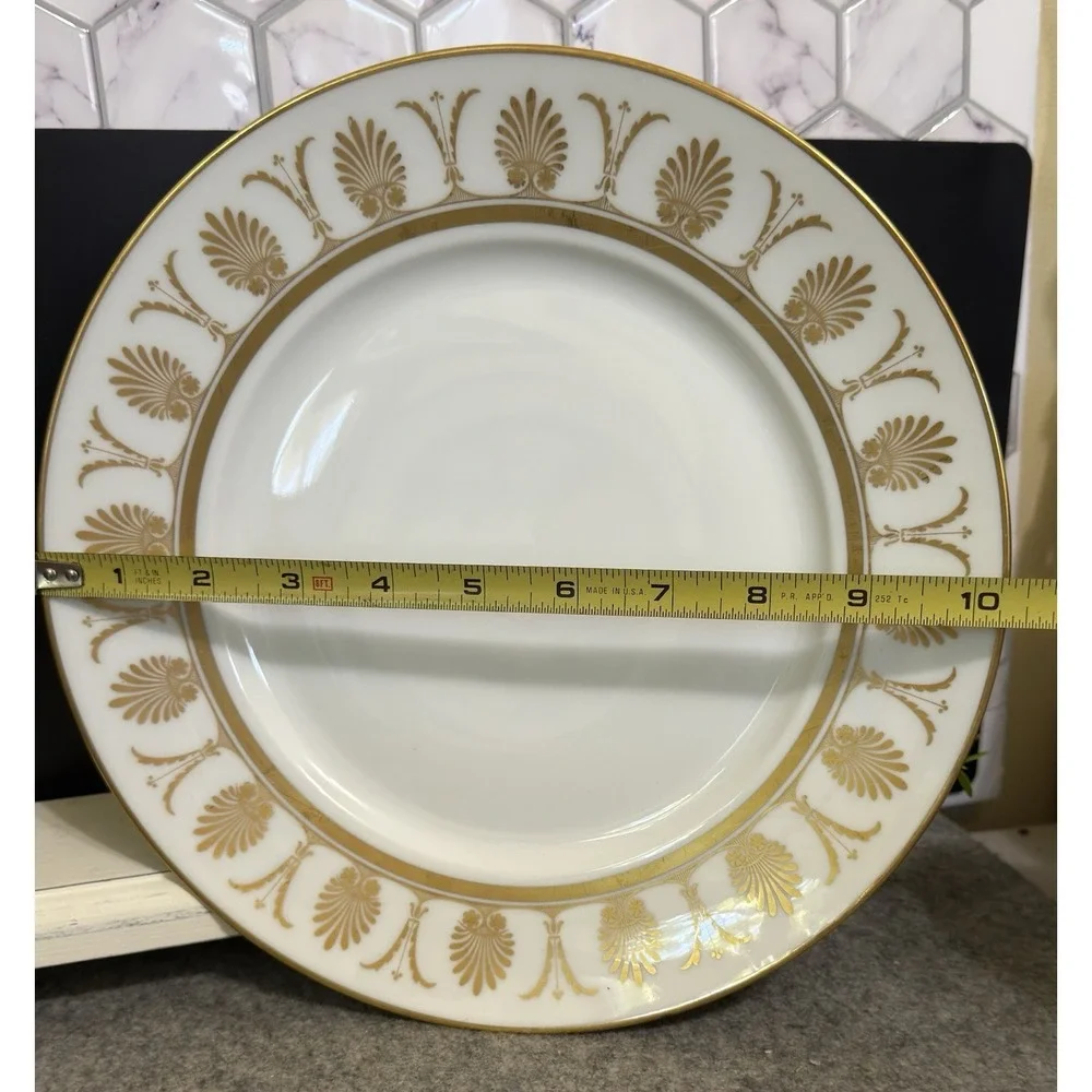 Richard Ginori POMPEII Gold 10‎ in Dinner Plate Italy